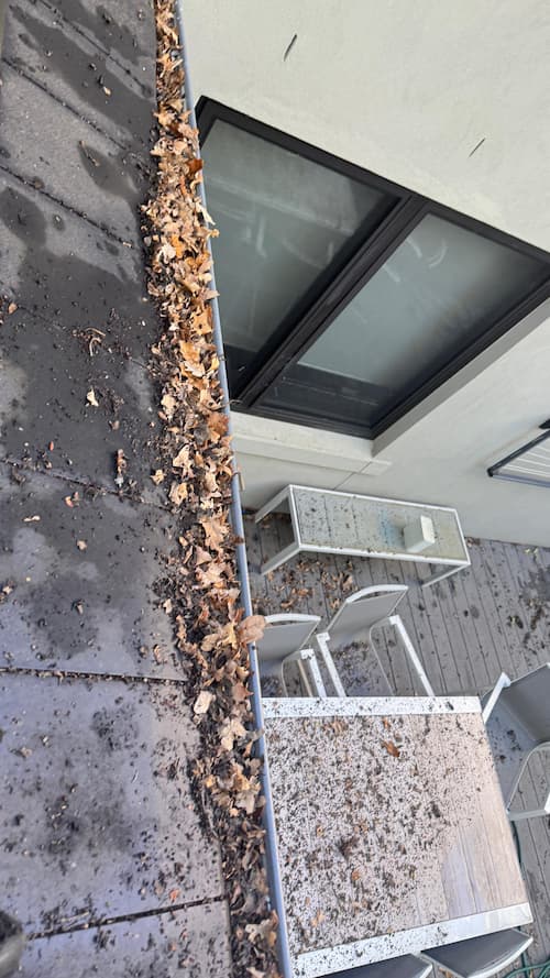 Dirty gutter